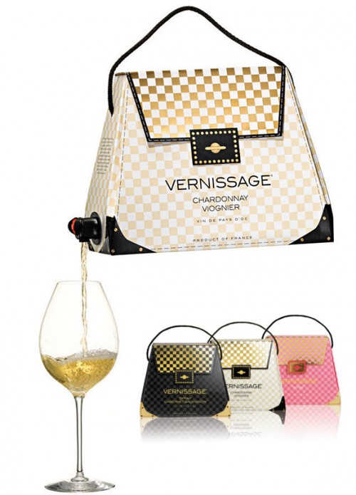 Vernissage-wine-purse Vernissage wine purse e1348671538616 Embalagens de vinho em forma de bolsa